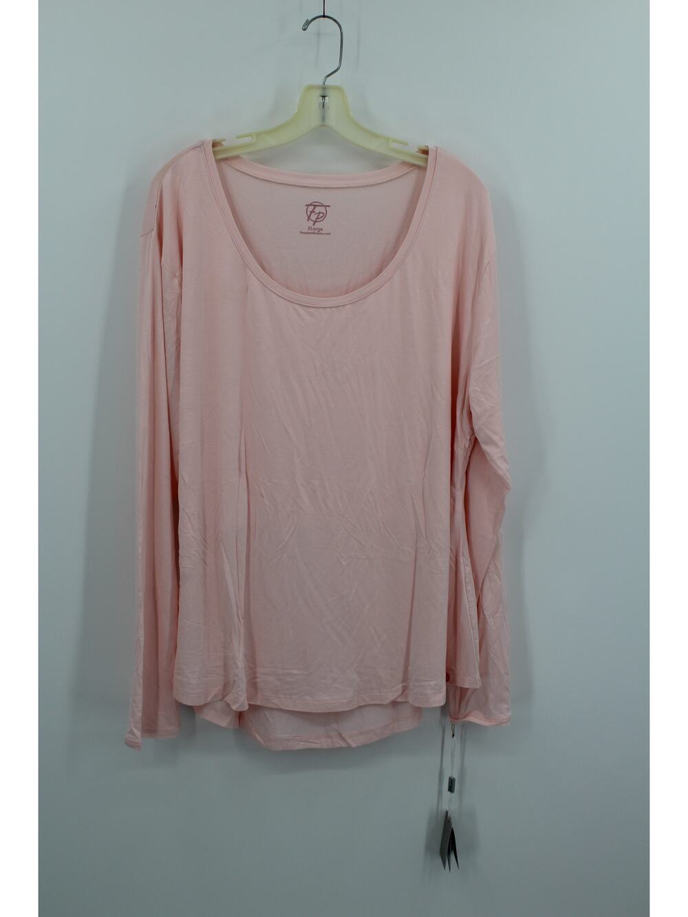 Faceplant Dreams Bamboo Long Sleeve Pajama Shirt, Pink XL NEW
